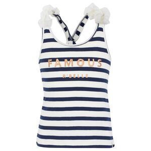 Scotch R'Belle  Famous Blue and Cream Tank Top